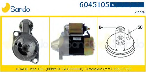 Стартер SANDO 6045105.0