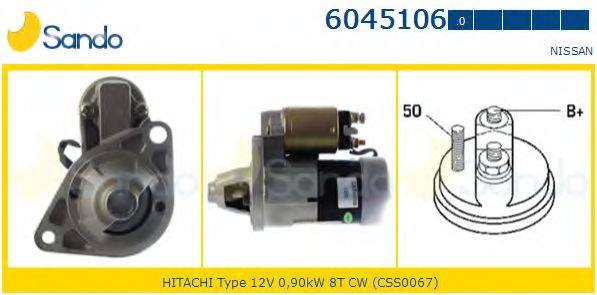 Стартер SANDO 6045106.0