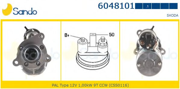 Стартер SANDO 6048101.1
