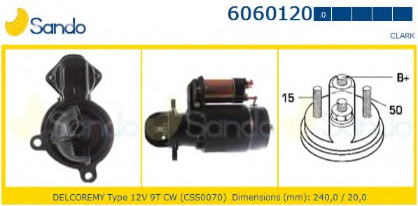 Стартер SANDO 6060120.0