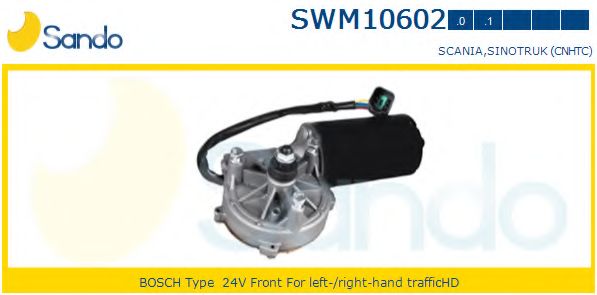 Двигатель стеклоочистителя SANDO SWM10602.0