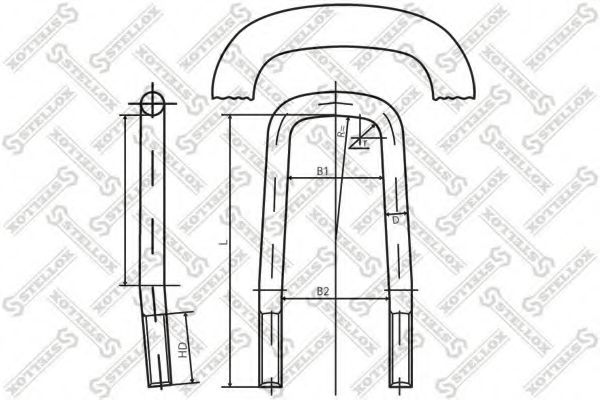 Стремянка рессоры STELLOX 84-64192-SX