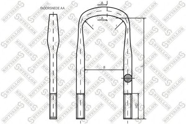 Стремянка рессоры SAMPA 079053