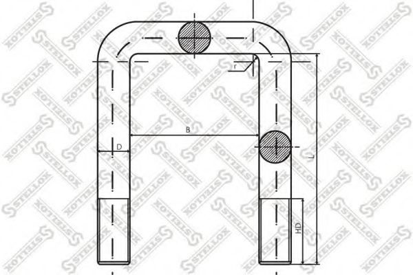 Стремянка рессоры STELLOX 84-64314-SX