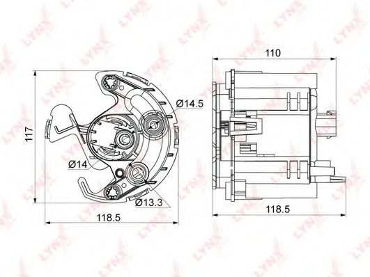 Топливный фильтр LYNXauto LF-1002M