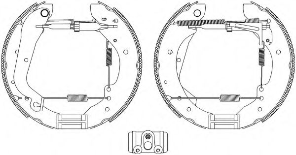 Комплект тормозных колодок HELLA PAGID 8DB 355 003-991