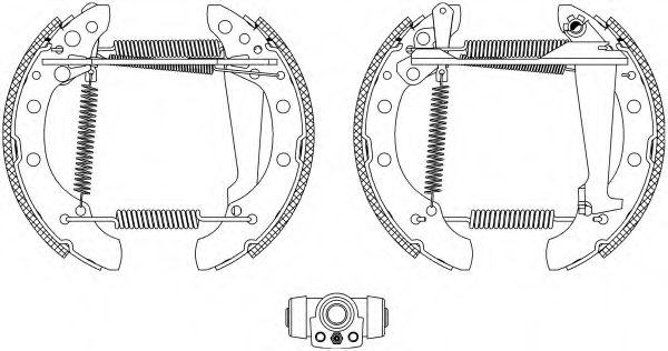 Комплект тормозных колодок HELLA PAGID 8DB 355 003-731