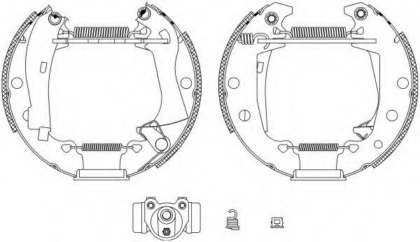 Комплект тормозных колодок HELLA PAGID 8DB 355 003-621