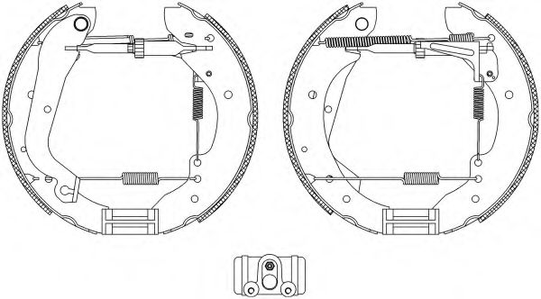 Комплект тормозных колодок HELLA PAGID 8DB 355 003-641