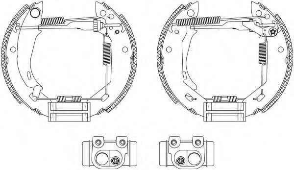 Комплект тормозных колодок HELLA PAGID 8DB 355 003-671