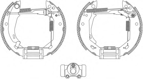 Комплект тормозных колодок HELLA PAGID 8DB 355 003-681