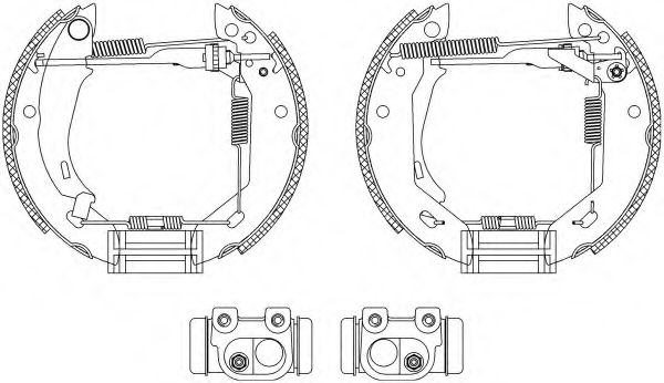 Комплект тормозных колодок HELLA PAGID 8DB 355 003-831