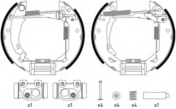 Комплект тормозных колодок HELLA PAGID 8DB 355 003-881