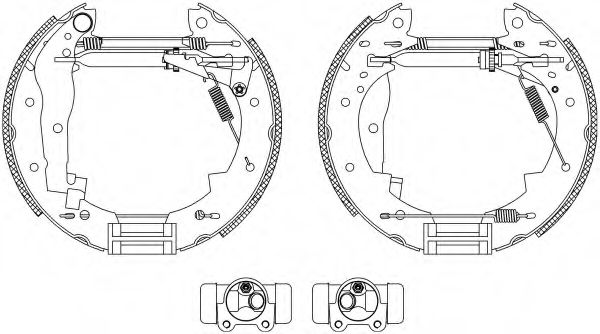 Комплект тормозных колодок HELLA PAGID 8DB 355 003-851