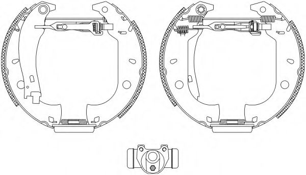 Комплект тормозных колодок HELLA PAGID 8DB 355 003-631