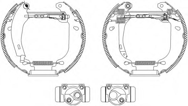 Комплект тормозных колодок HELLA PAGID 8DB 355 003-701