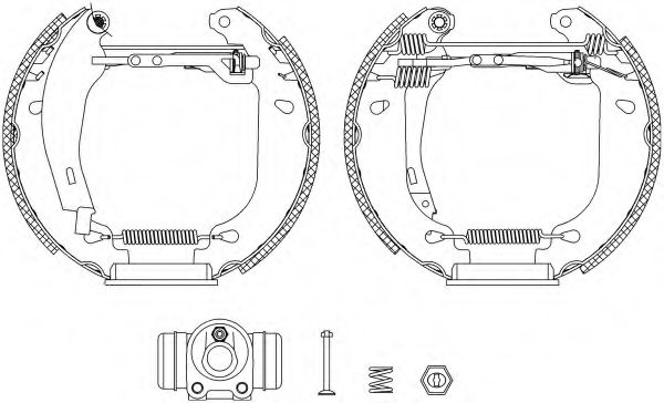 Комплект тормозных колодок HELLA PAGID 8DB 355 004-711