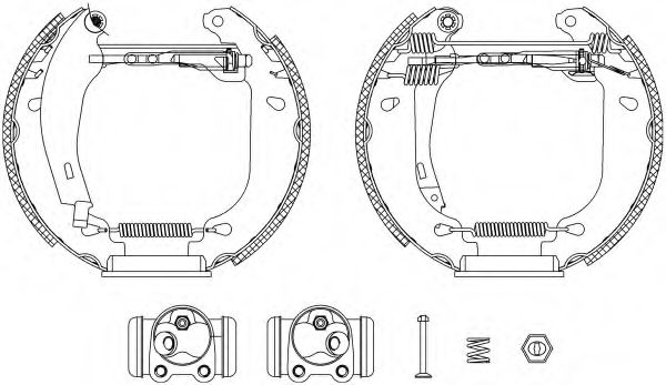 Комплект тормозных колодок HELLA PAGID 8DB 355 003-751