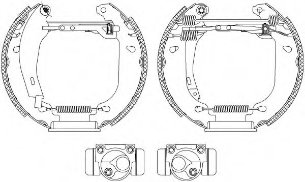 Комплект тормозных колодок HELLA PAGID 8DB 355 003-871