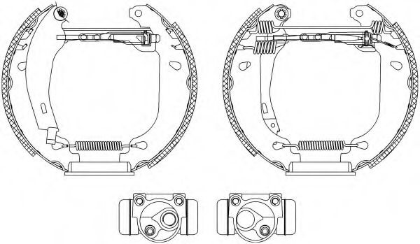 Комплект тормозных колодок HELLA PAGID 8DB 355 003-891