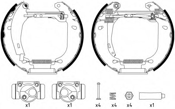 Комплект тормозных колодок HELLA PAGID 8DB 355 003-971