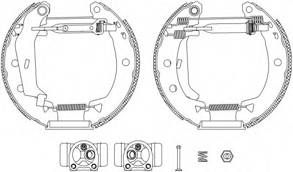 Комплект тормозных колодок HELLA PAGID 8DB 355 004-011