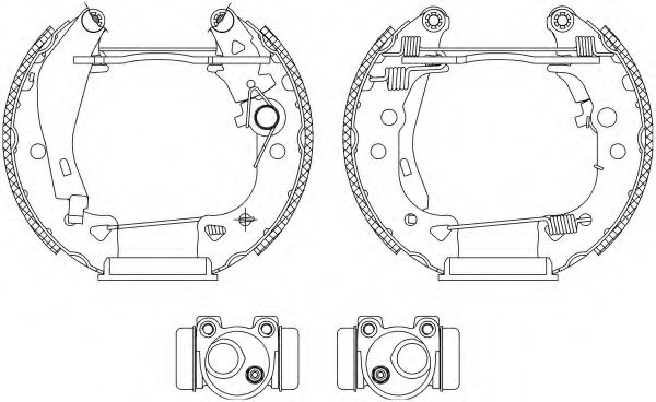 Комплект тормозных колодок HELLA PAGID 8DB 355 003-931