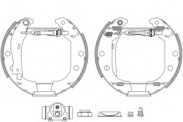 Комплект тормозных колодок HELLA PAGID 8DB 355 003-951