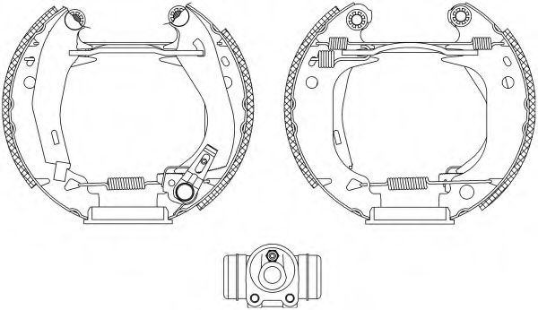 Комплект тормозных колодок HELLA PAGID 8DB 355 003-941