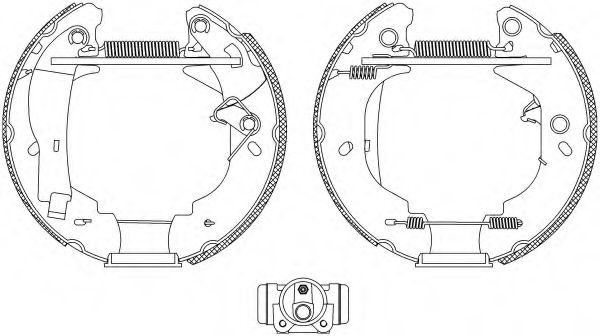 Комплект тормозных колодок HELLA PAGID 8DB 355 004-111