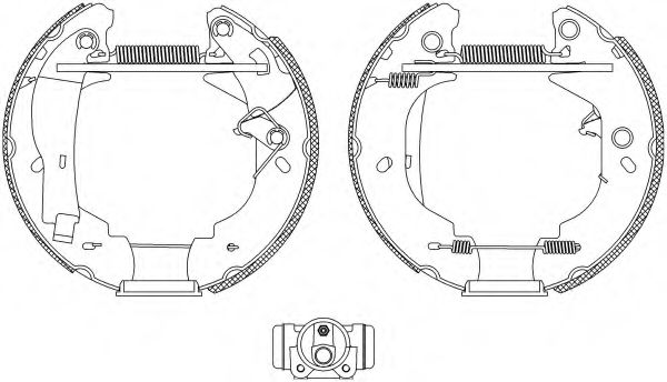 Комплект тормозных колодок HELLA PAGID 8DB 355 004-121