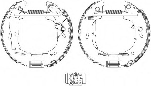 Комплект тормозных колодок HELLA PAGID 8DB 355 004-131