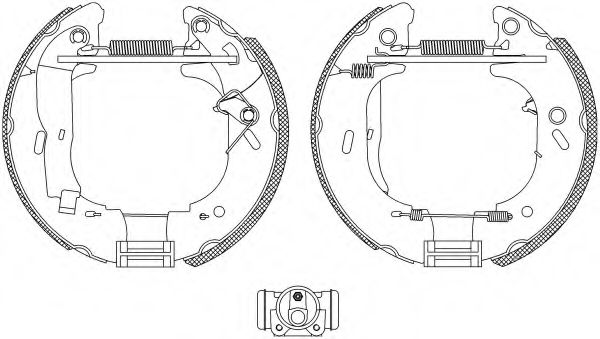 Комплект тормозных колодок HELLA PAGID 8DB 355 004-141