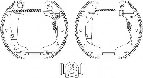 Комплект тормозных колодок HELLA PAGID 8DB 355 004-201