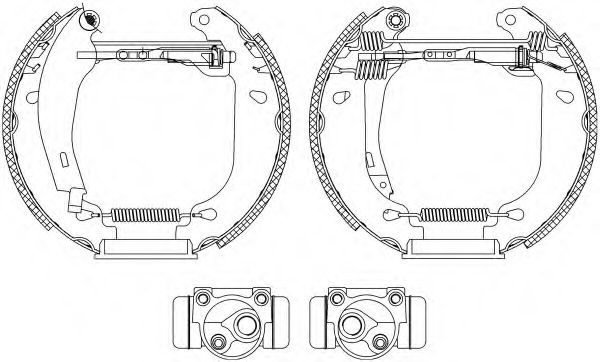 Комплект тормозных колодок HELLA PAGID 8DB 355 003-901