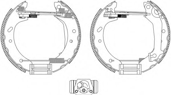 Комплект тормозных колодок HELLA PAGID 8DB 355 004-081