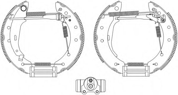 Комплект тормозных колодок HELLA PAGID 8DB 355 003-981