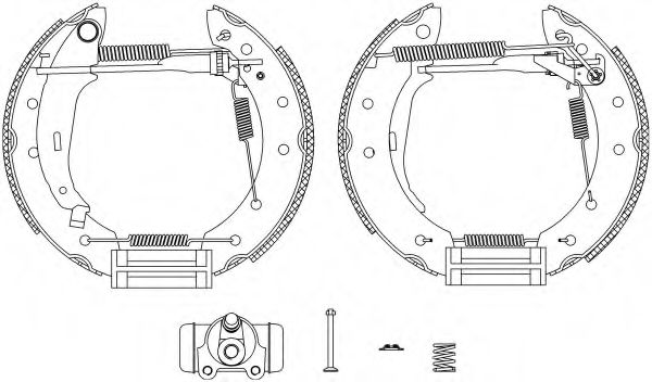 Комплект тормозных колодок HELLA PAGID 8DB 355 004-431