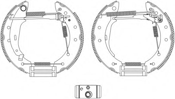 Комплект тормозных колодок HELLA PAGID 8DB 355 005-041