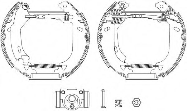 Комплект тормозных колодок HELLA PAGID 8DB 355 004-271