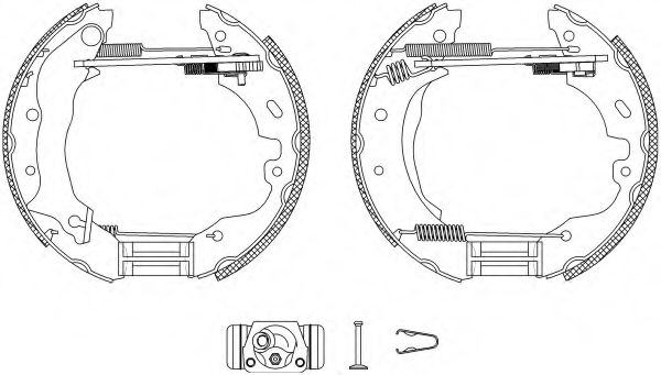 Комплект тормозных колодок HELLA PAGID 8DB 355 004-091