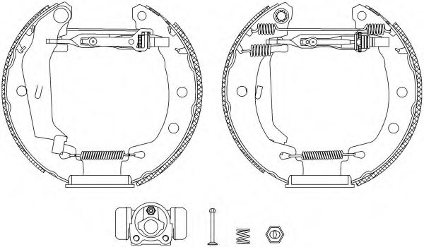 Комплект тормозных колодок HELLA PAGID 8DB 355 004-261