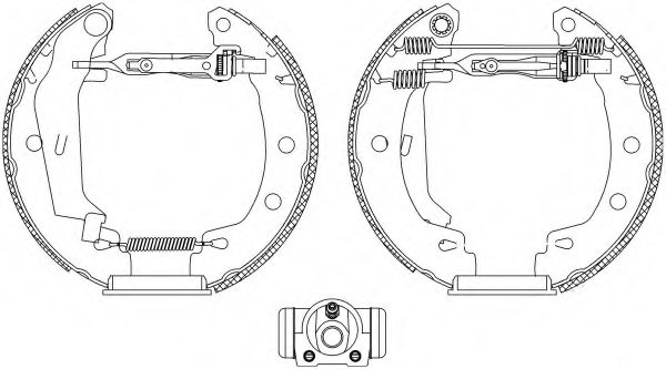 Комплект тормозных колодок HELLA PAGID 8DB 355 004-691