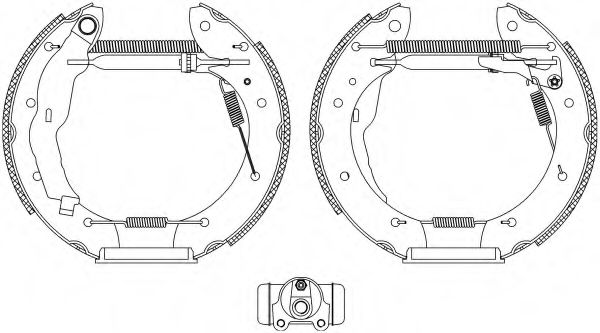 Комплект тормозных колодок HELLA PAGID 8DB 355 004-321