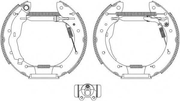 Комплект тормозных колодок HELLA PAGID 8DB 355 004-621