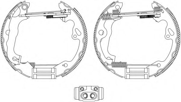 Комплект тормозных колодок HELLA PAGID 8DB 355 004-491