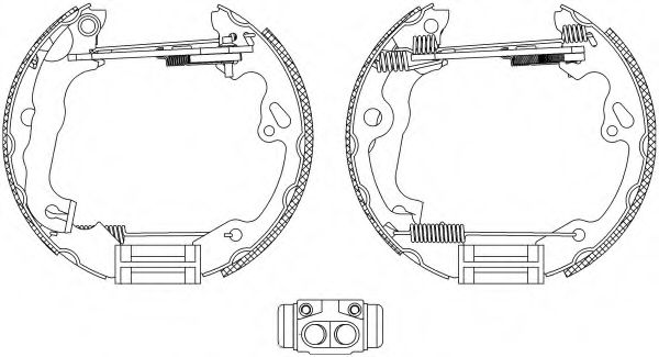 Комплект тормозных колодок HELLA PAGID 8DB 355 005-231