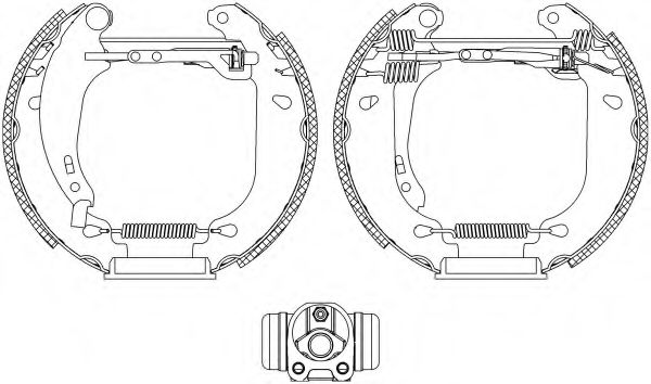 Комплект тормозных колодок HELLA PAGID 8DB 355 004-531