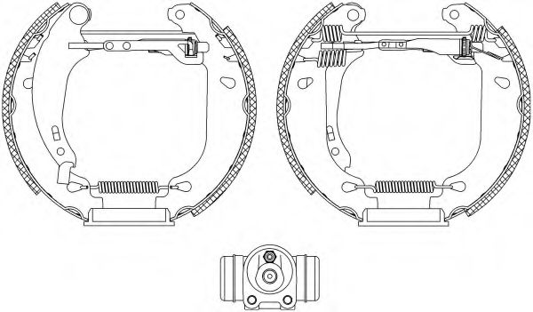 Комплект тормозных колодок HELLA PAGID 8DB 355 004-511