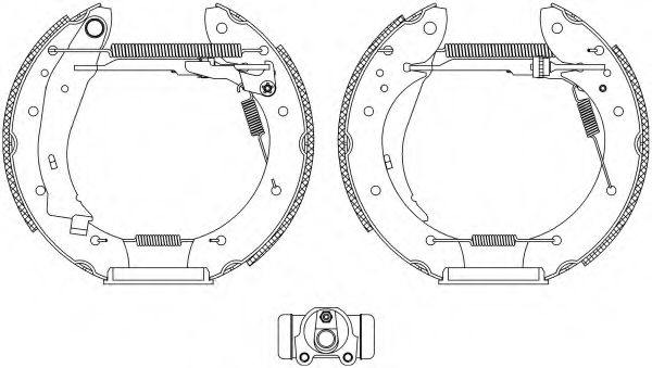 Комплект тормозных колодок HELLA PAGID 8DB 355 004-501